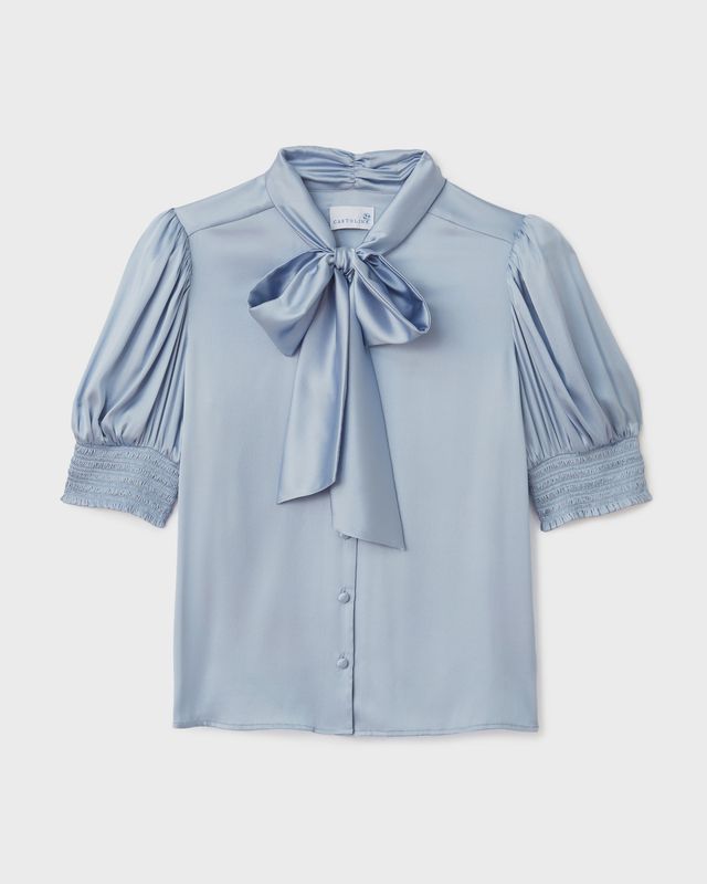 Peggy Top in Blue Mist