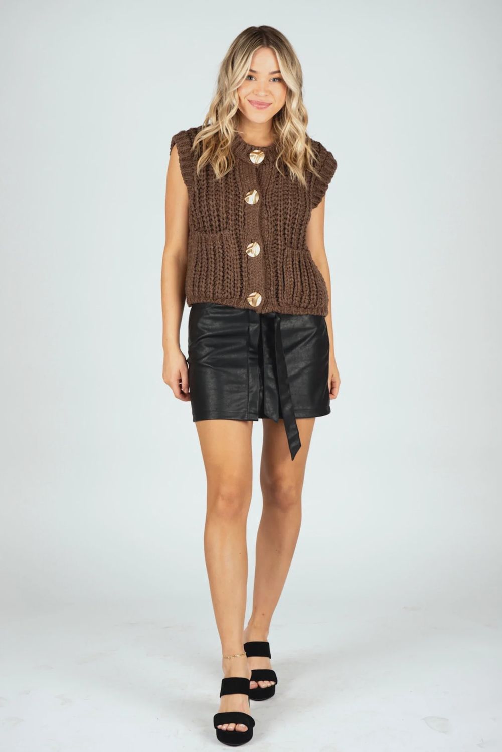 Chloe Brown Sweater, Size: XS