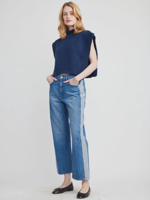 Rooney Sweater Vest in Navy