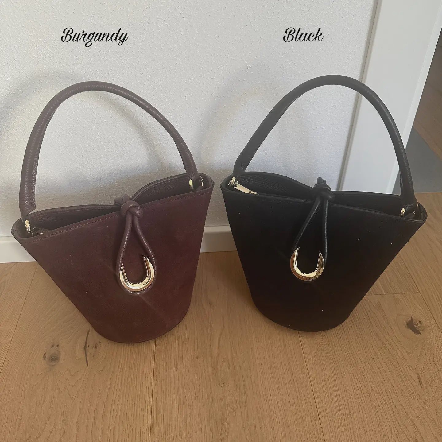 Melissa Suede Bag, Color: Burgundy