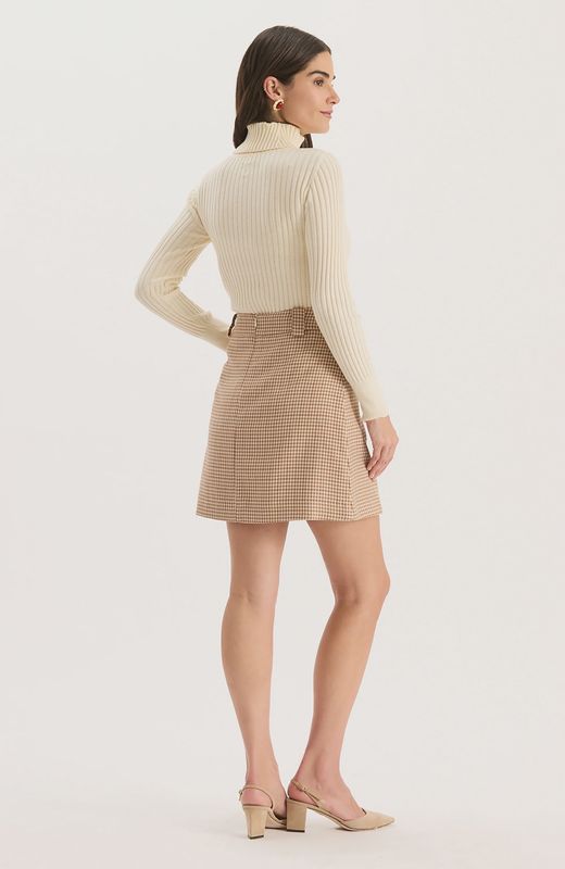Twiggy Houndstooth Skirt
