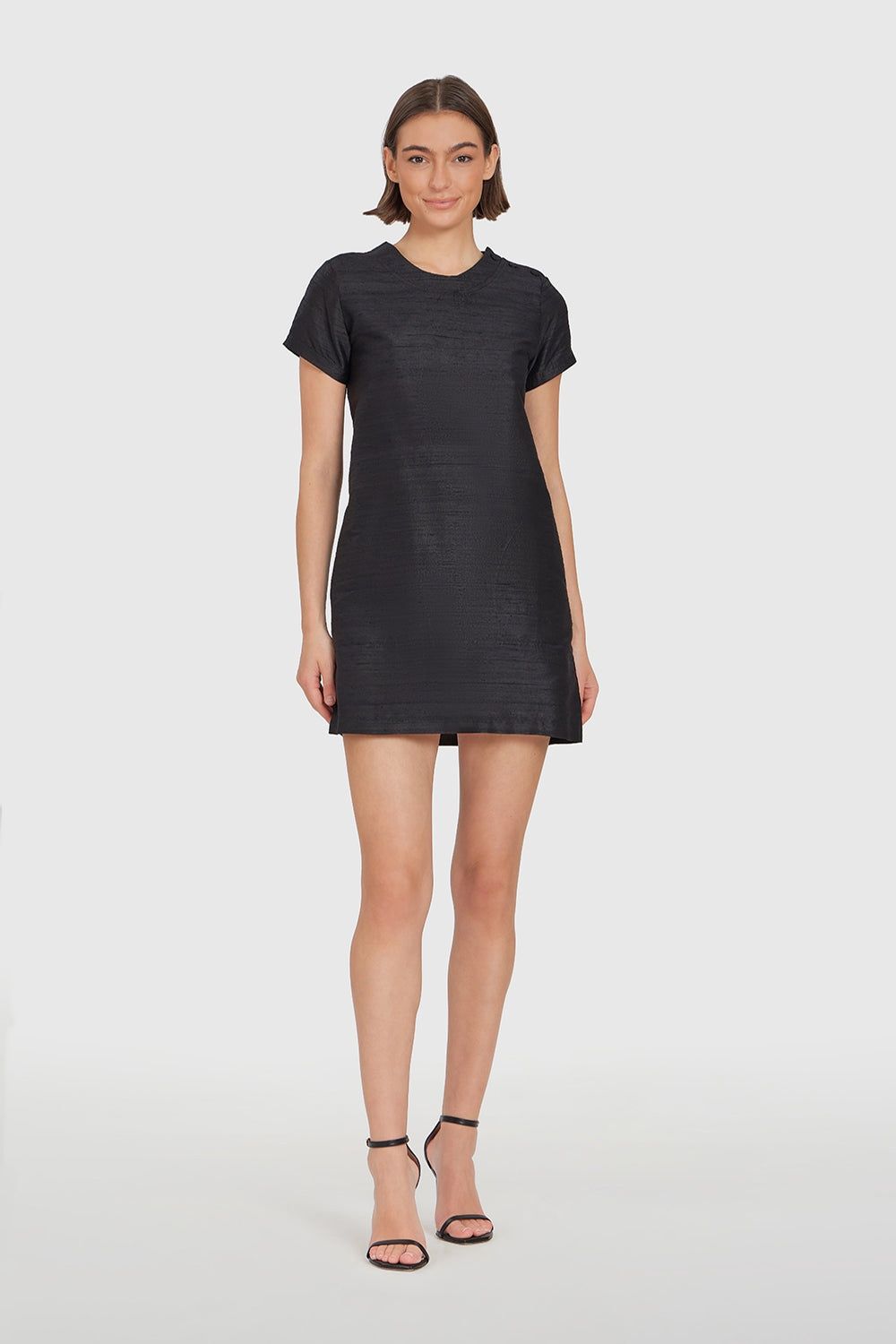 Mini Tee Dress in Black, Size: XS
