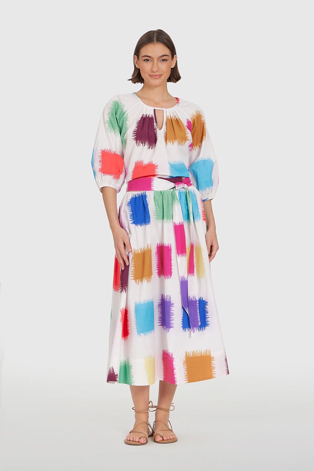 Lou Skirt in Brushstrokes, Size: XS