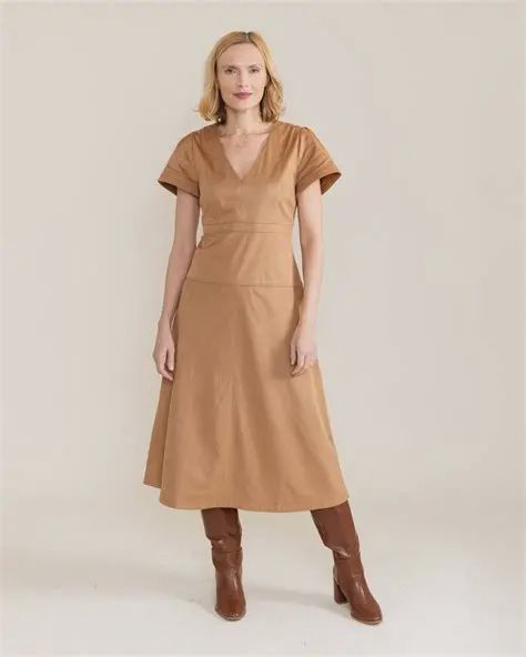 Amy Dress Camel, Size: XS