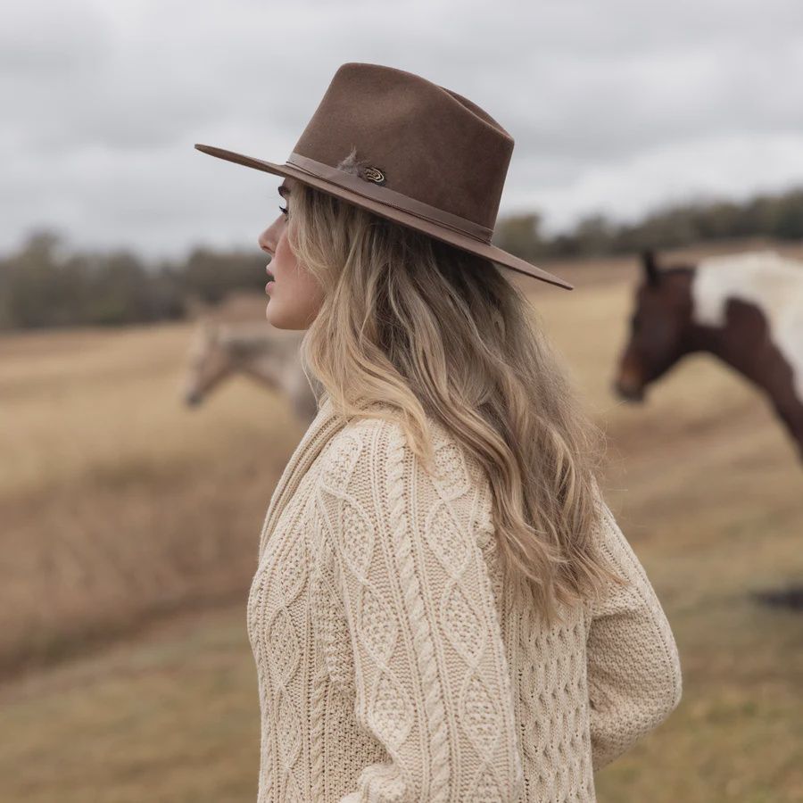 Juliet Hat in Walnut, Size: Small