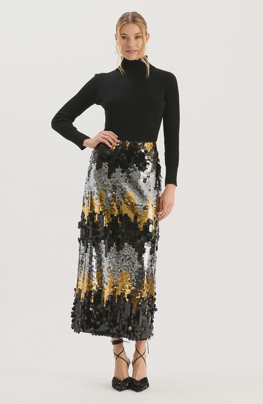 Collins Paillettes Skirt