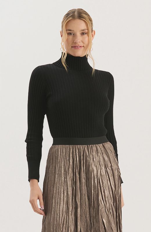 Cotton Cashmere Turtleneck