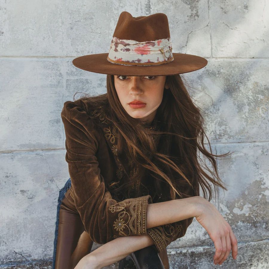 Begonia Hat in Brown, Size: Small