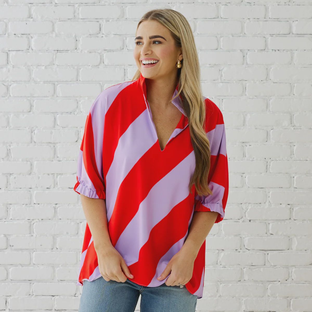 Coco Top Lavender/Red, Size: Size 1 (0-4)