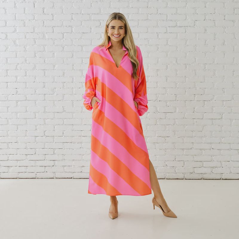 Coco Caftan Pink/Orange