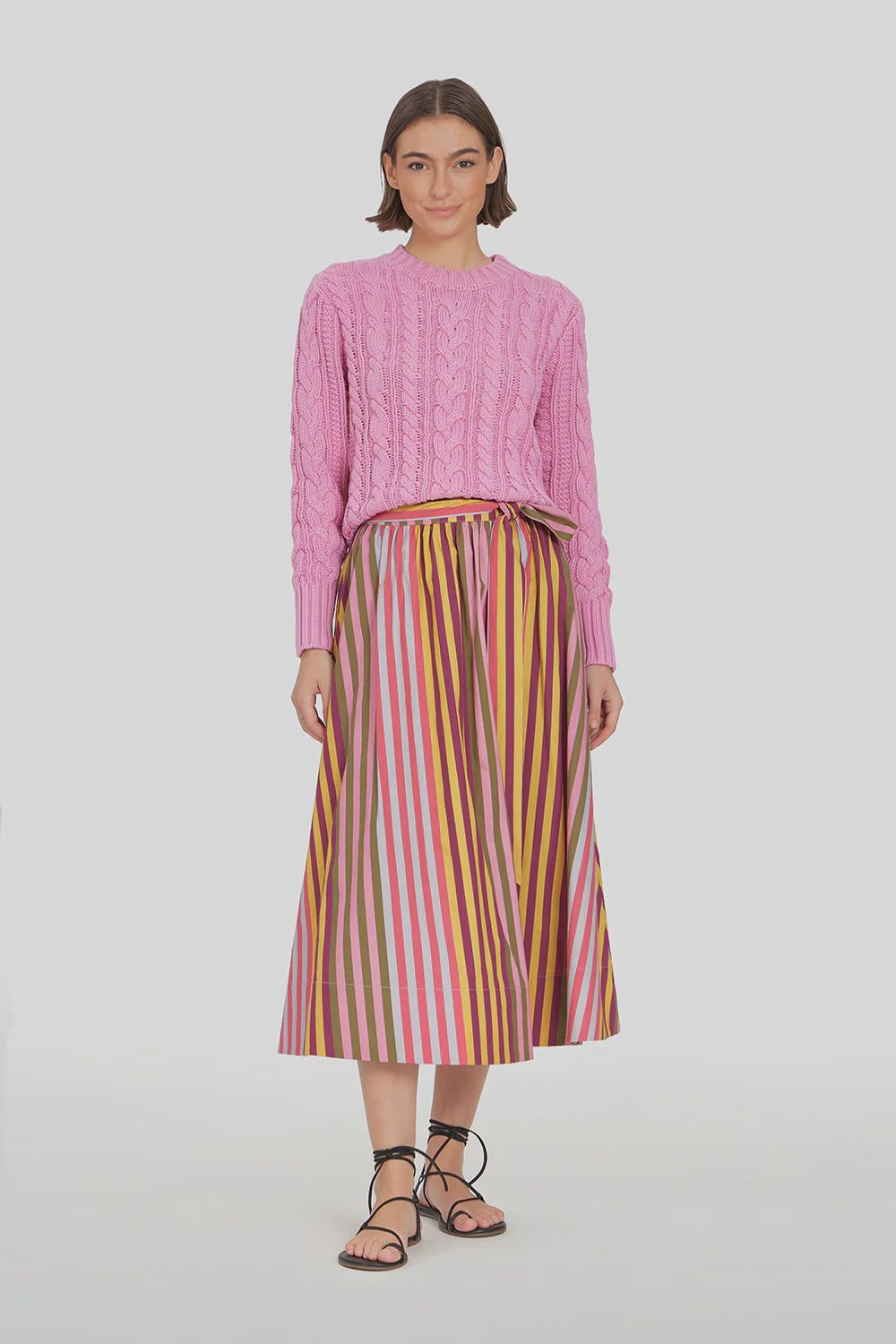 Lou Skirt in Kasbah Stripe, Size: XS
