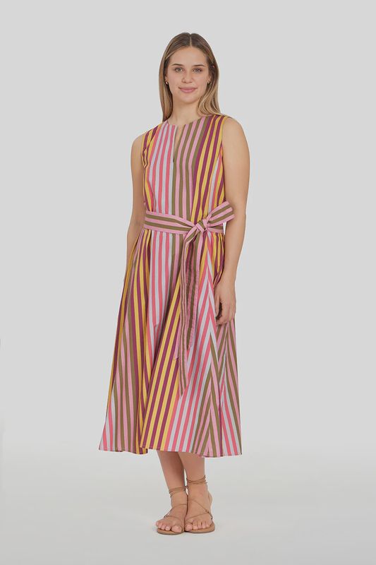 Annie Dress in Kasbah Stripe