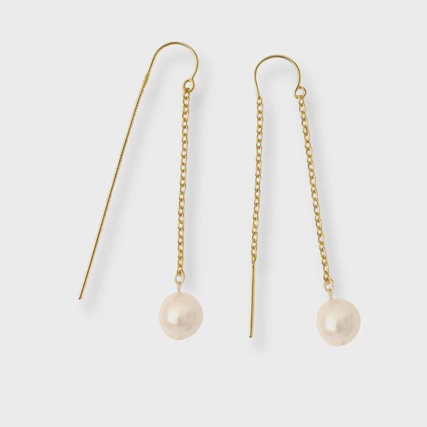 Pearl Threader Earrings