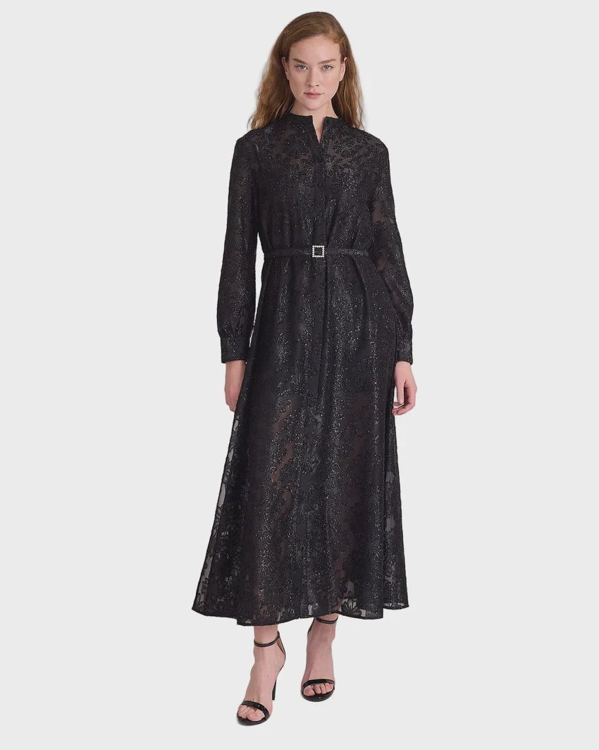 Fiona Dress in Onyx Floral, Size: XS