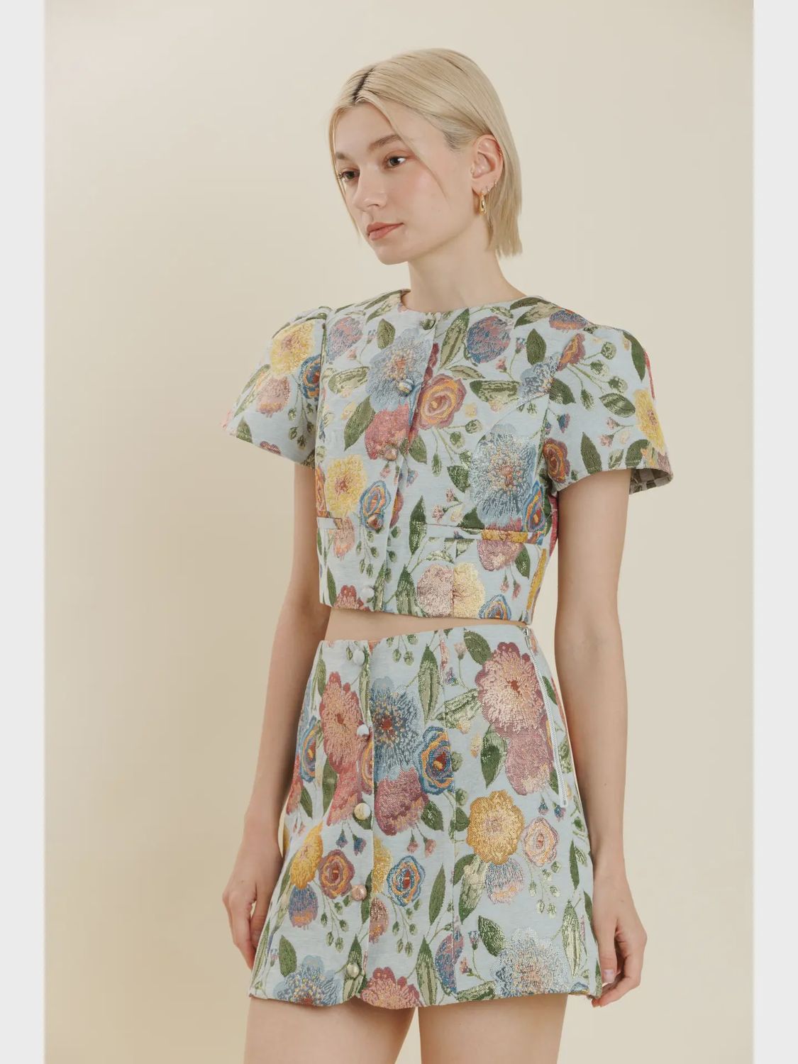 Jacquard Mini Skirt, Size: XS