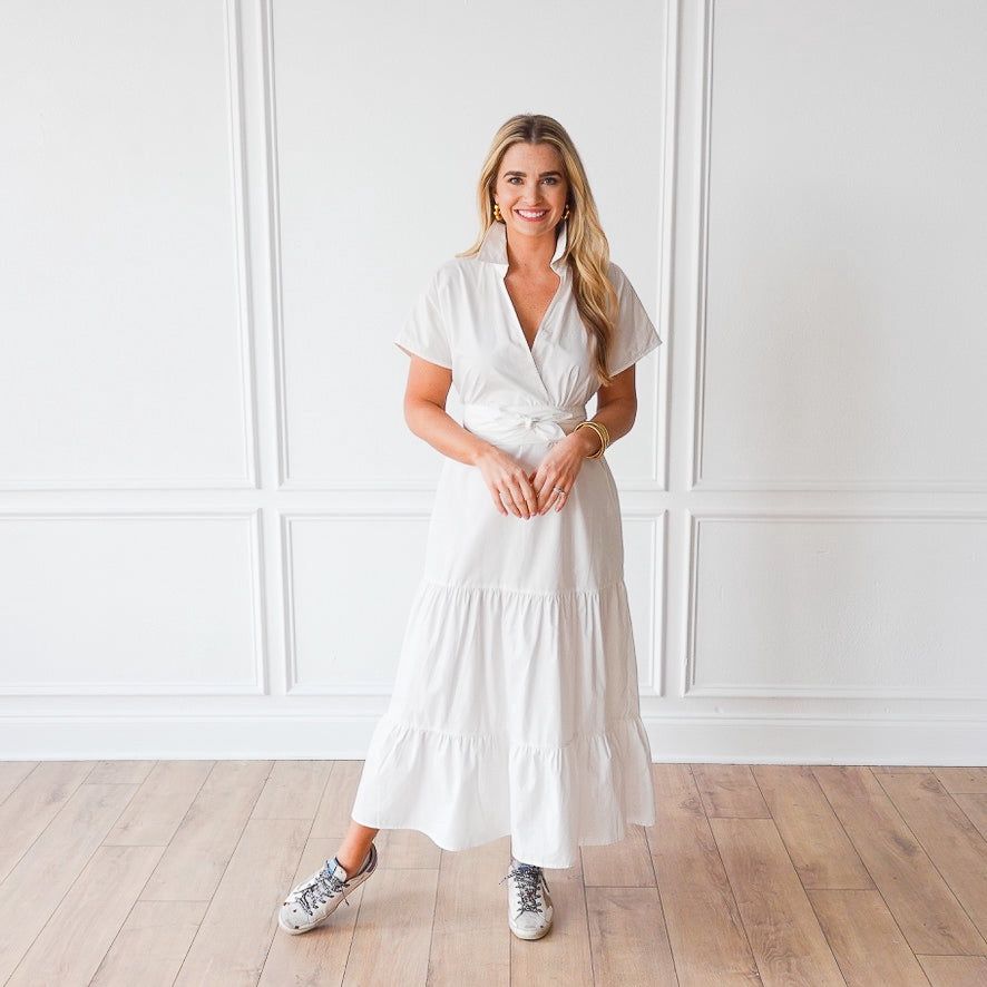 Gayle Dress in White, Size: One Size