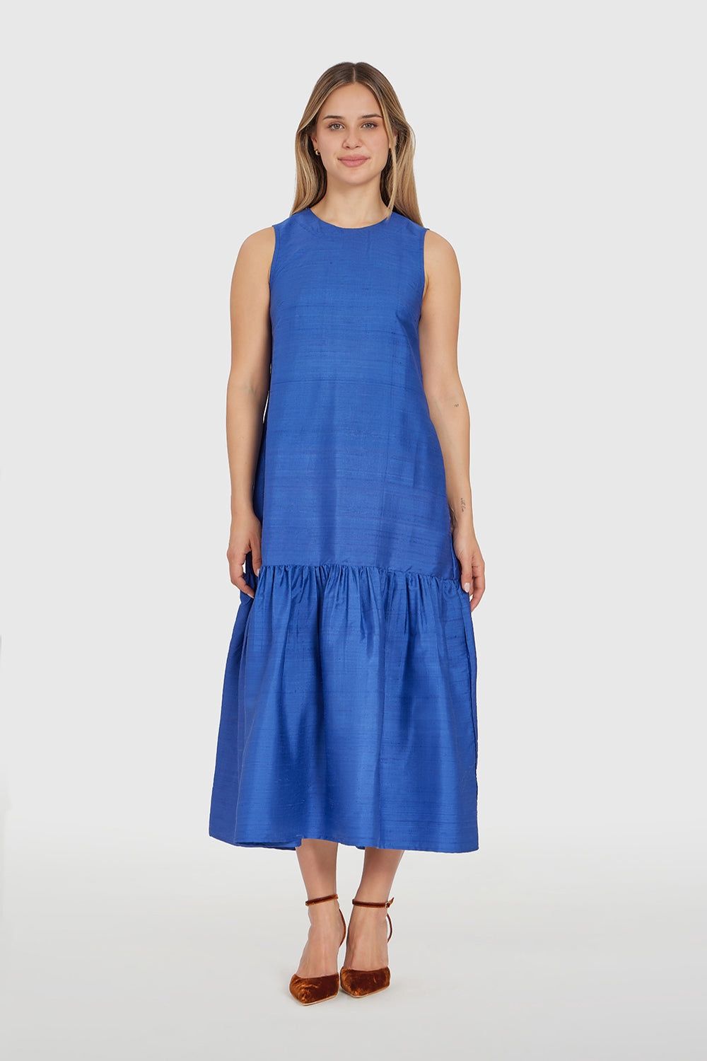 Evening Dress in Cobalt, Size: XS