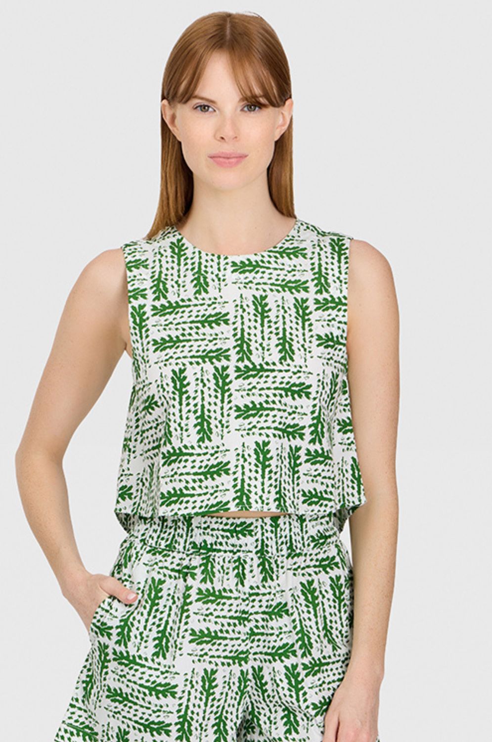 Crop Top in Sweetgrass, Size: XS