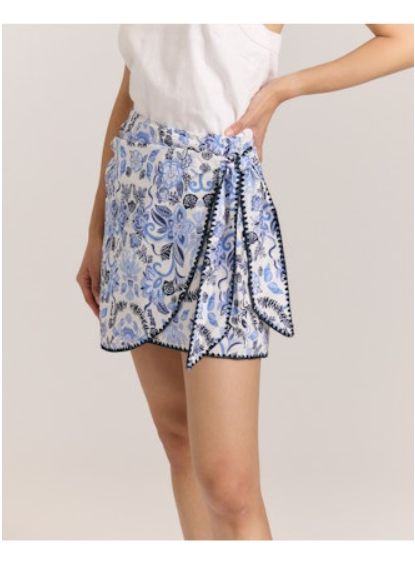 Maris Skort in Mariners Bloom Print, Size: Small