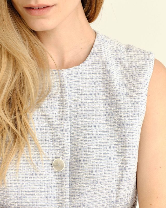 Freja Vest in Blue Mist