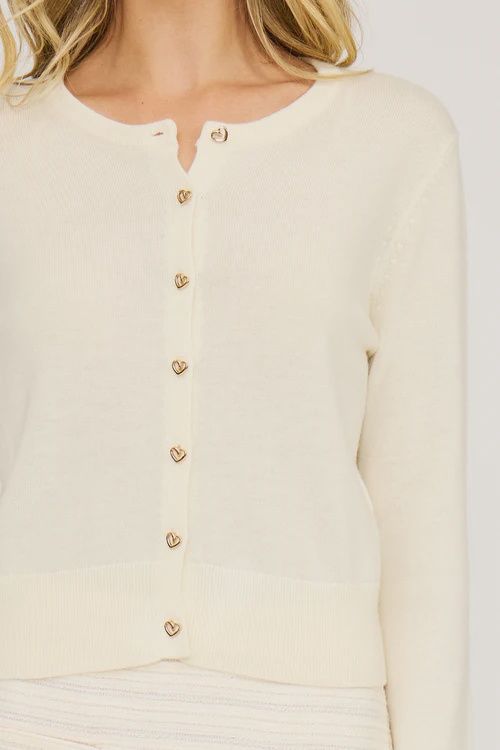 Celeste Heart Cardigan, Size: XS