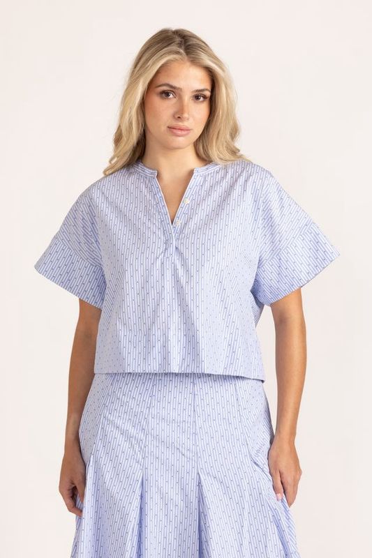 London Top in Diamond Stripe