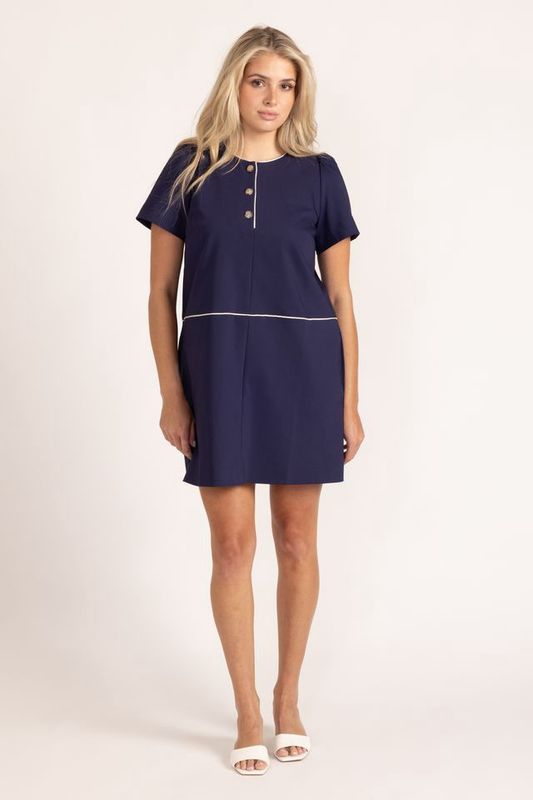 June Dress in Navy