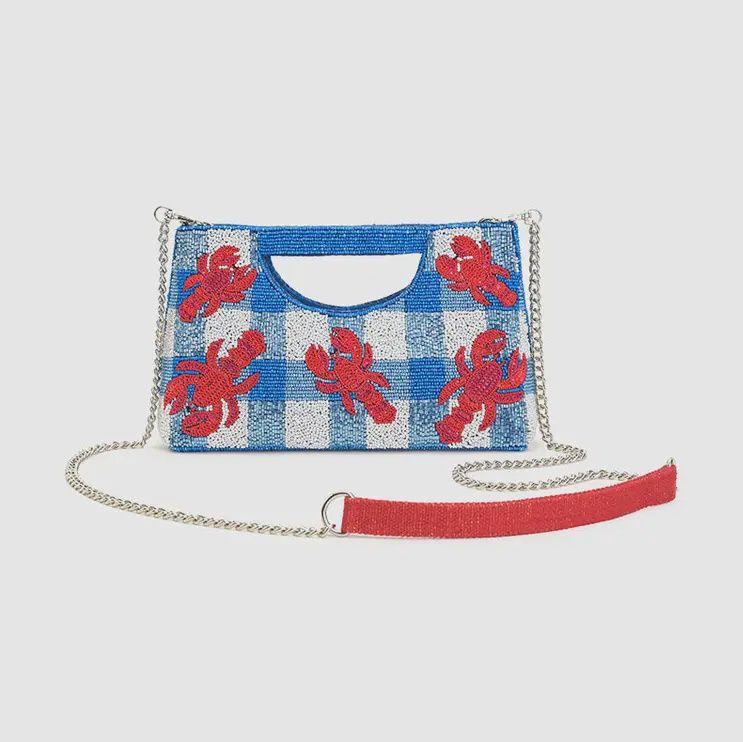 Coastal Claw Beaded Clutch