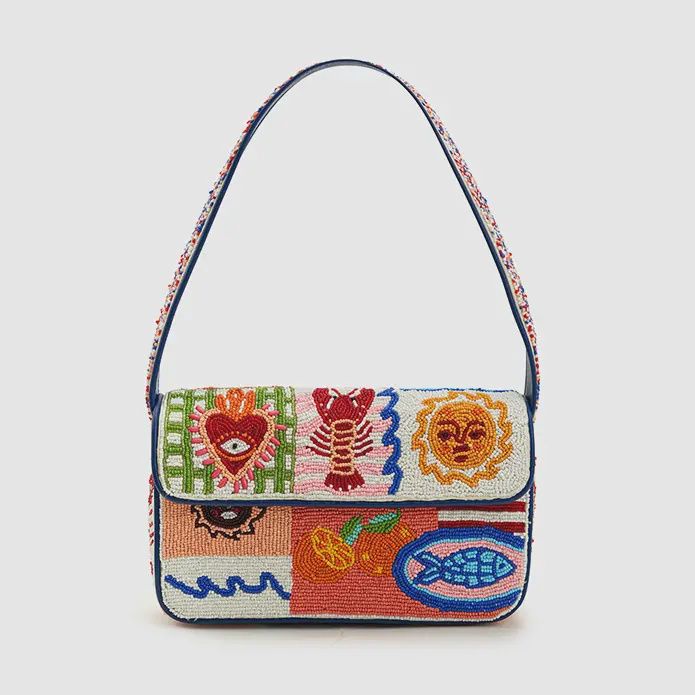 Sun &amp; Sea Beaded Shoulder Bag
