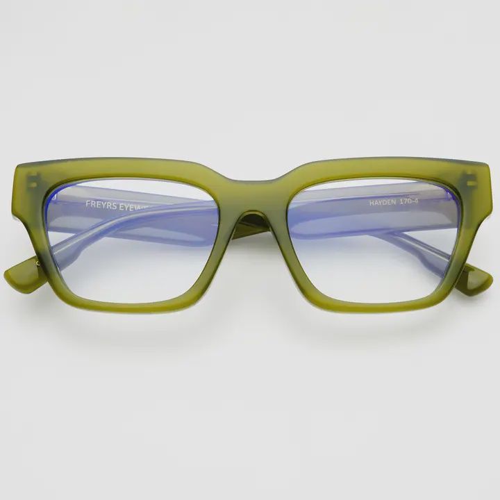 Hayden Blue Light Readers | Olive, Power: 1.5