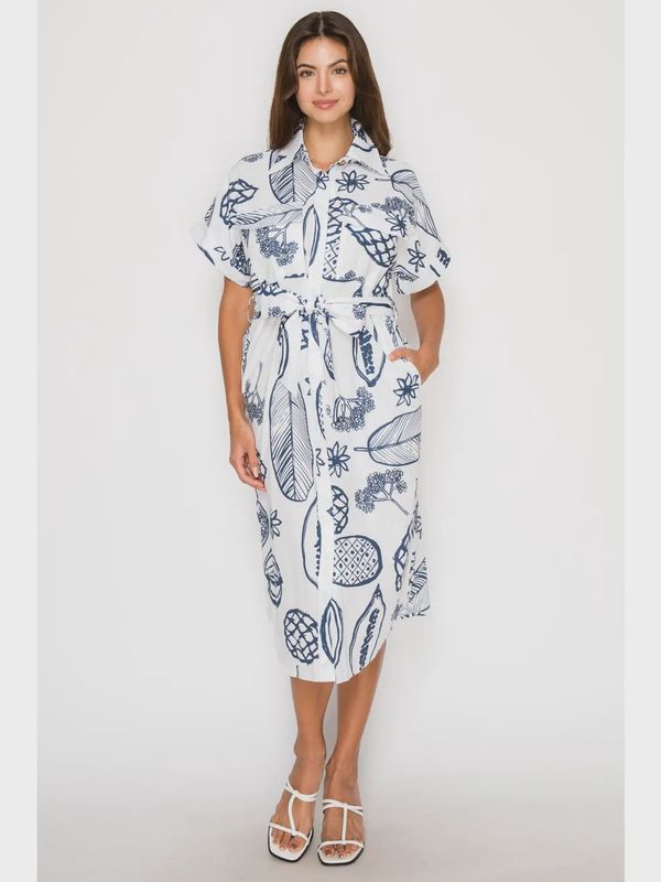 Fruit Delight Shirt Dress