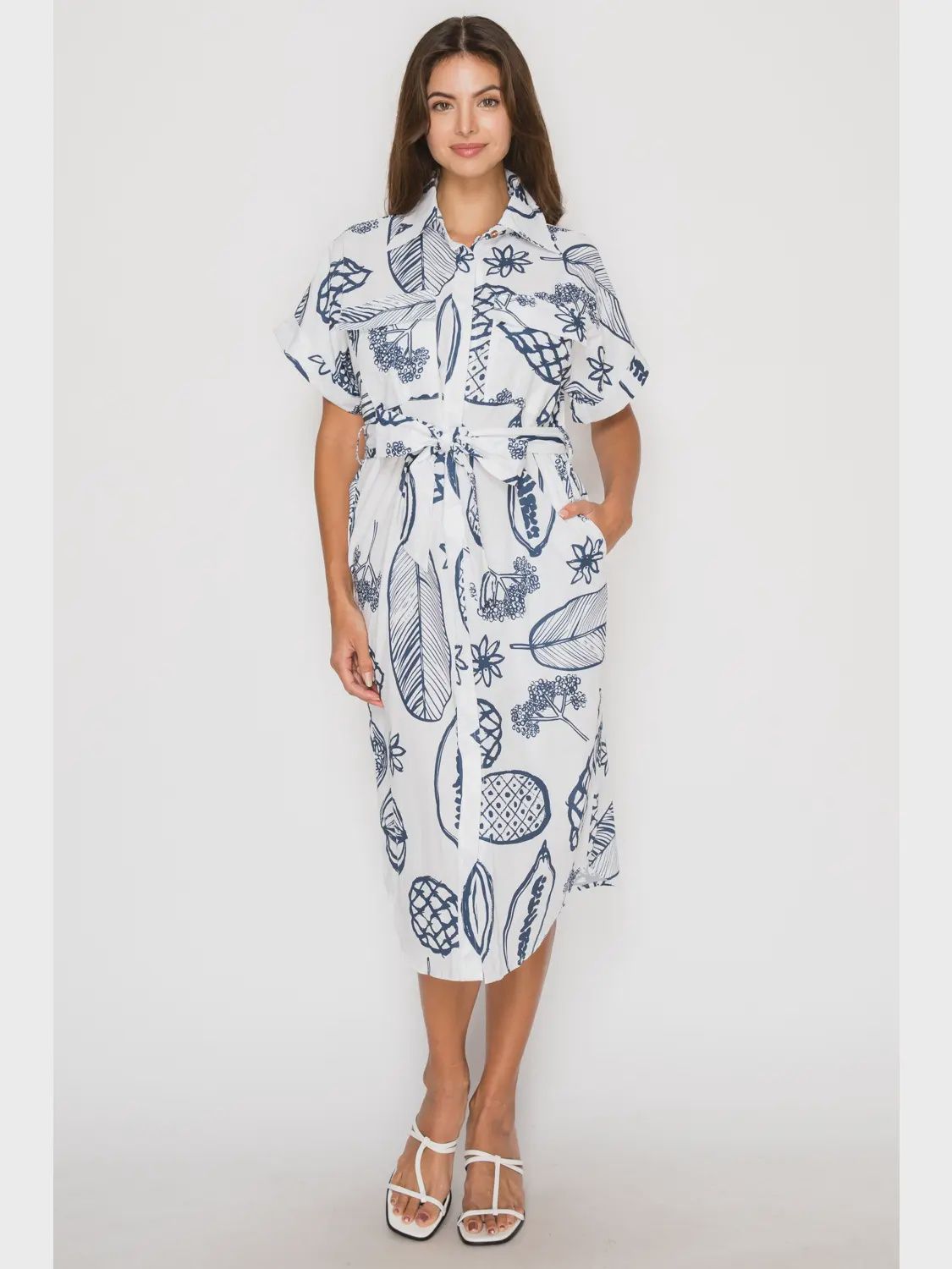 Fruit Delight Shirt Dress, Size: XS