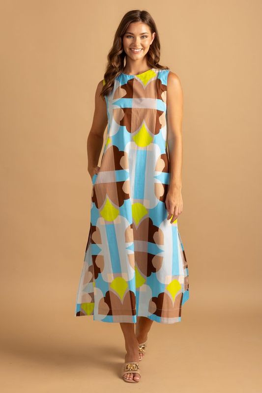 Natasha Dress in Large Deco