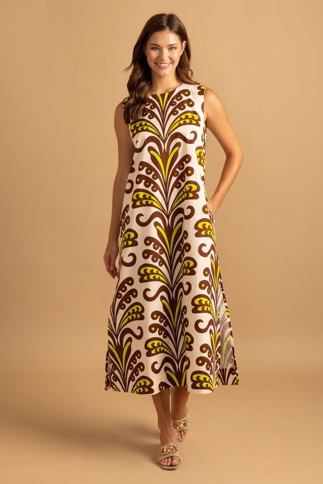Natasha Dress in Ornament, Size: XS