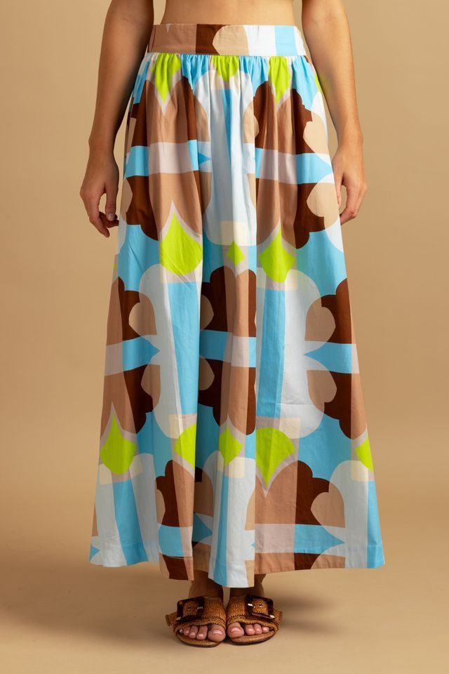 Maeve Skirt in Large Deco, Size: XS