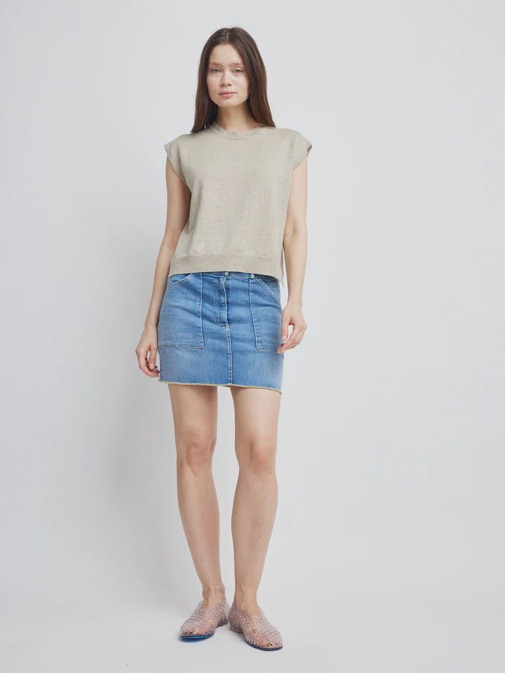 Amy Sweater Tee in Sand, Size: XS