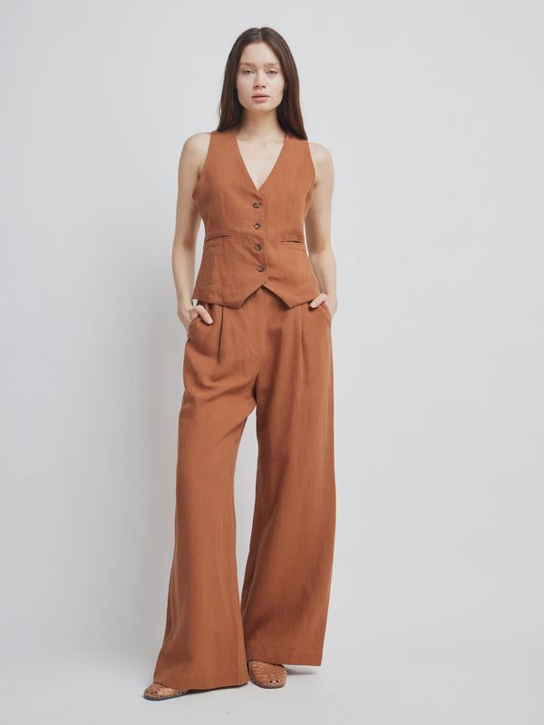 Alena Vest in Terra Cotta