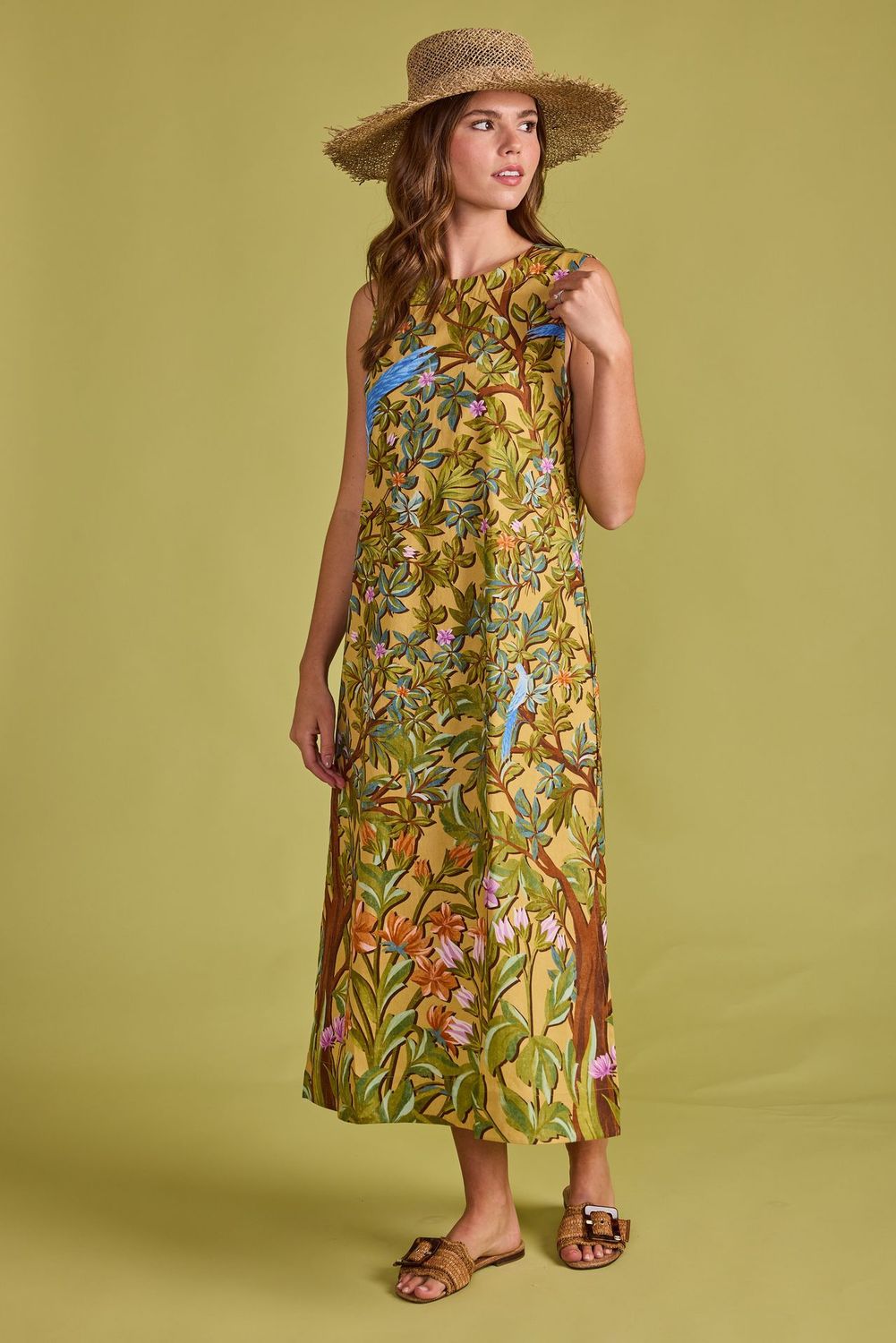 Natasha Dress in Forest, Size: XS