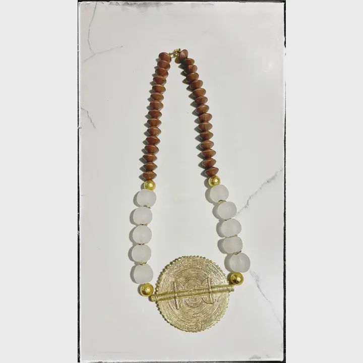 Brass Baule Pendant Necklace