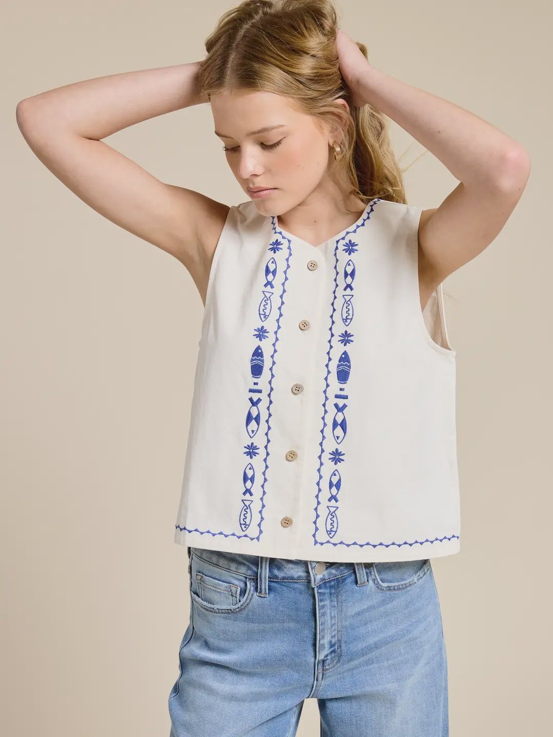 Sea Garden Top, Size: XS