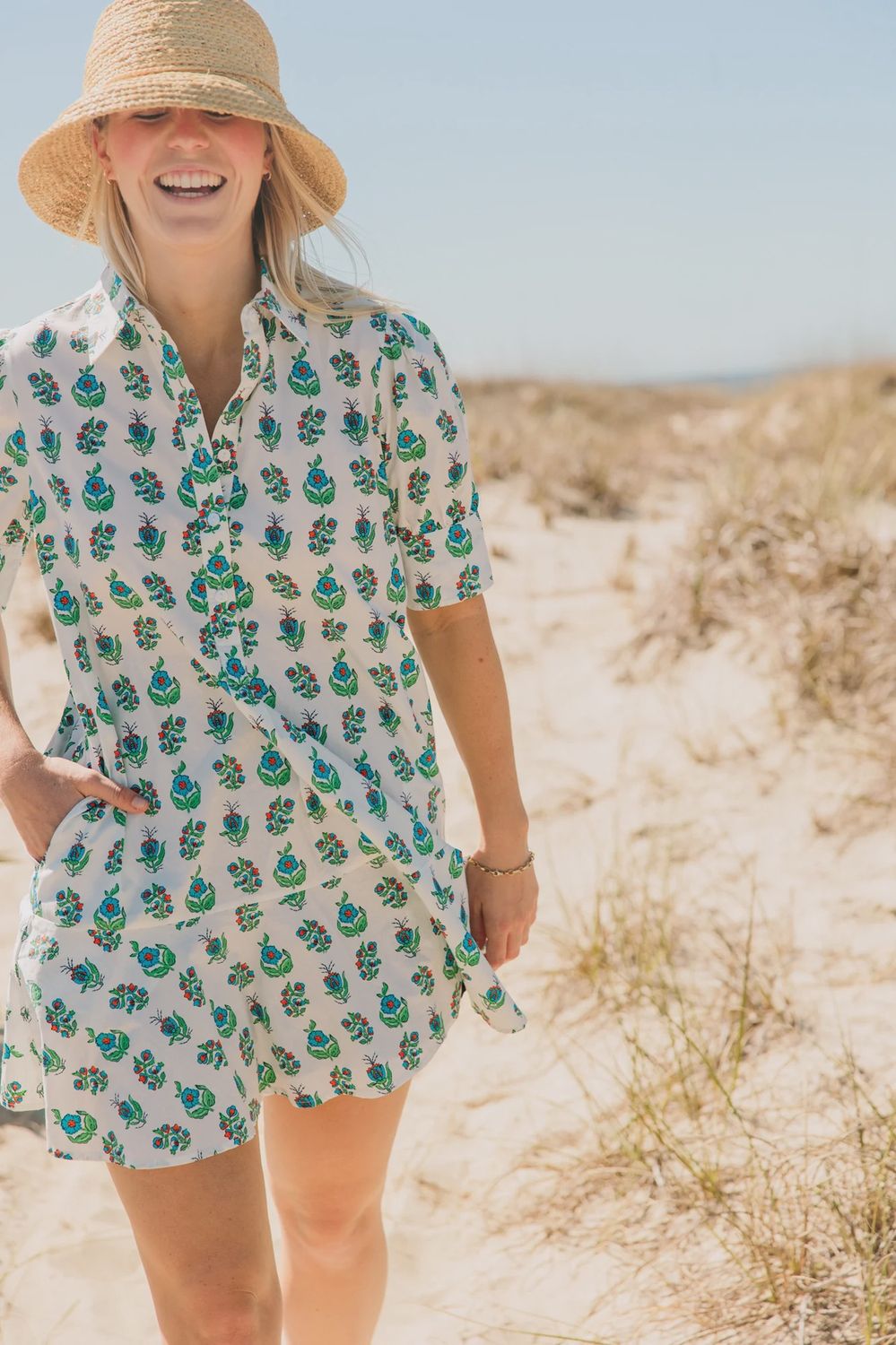 Liv Dress in Beach Sprigs, Size: XS