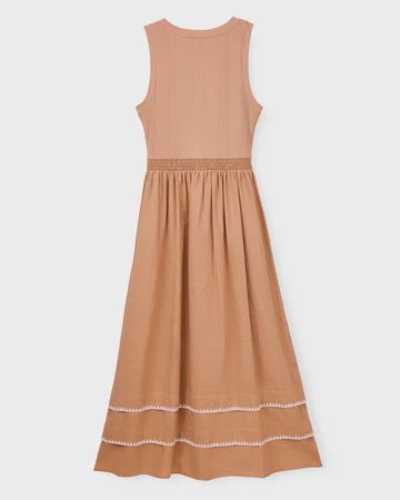 Isadora Dress in Coastal Tan