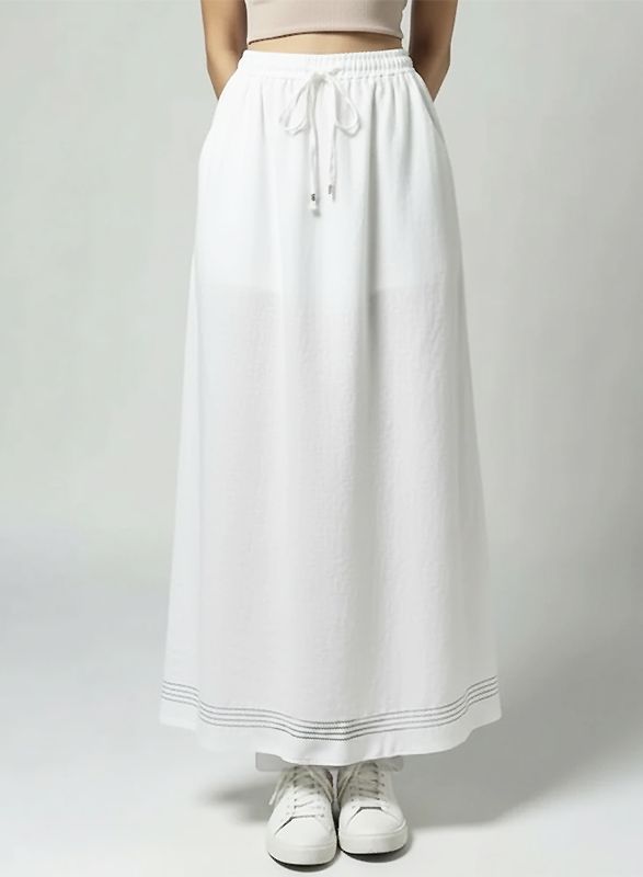 Robin Maxi Skirt in White
