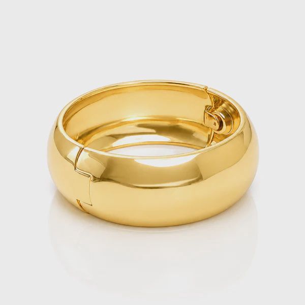 Muse Hinge Gold Bangle Bracelet