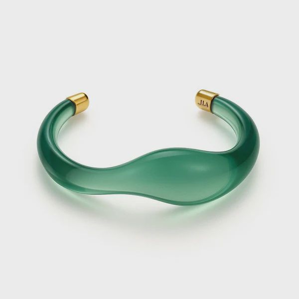 Curve Green Resin Cuff
