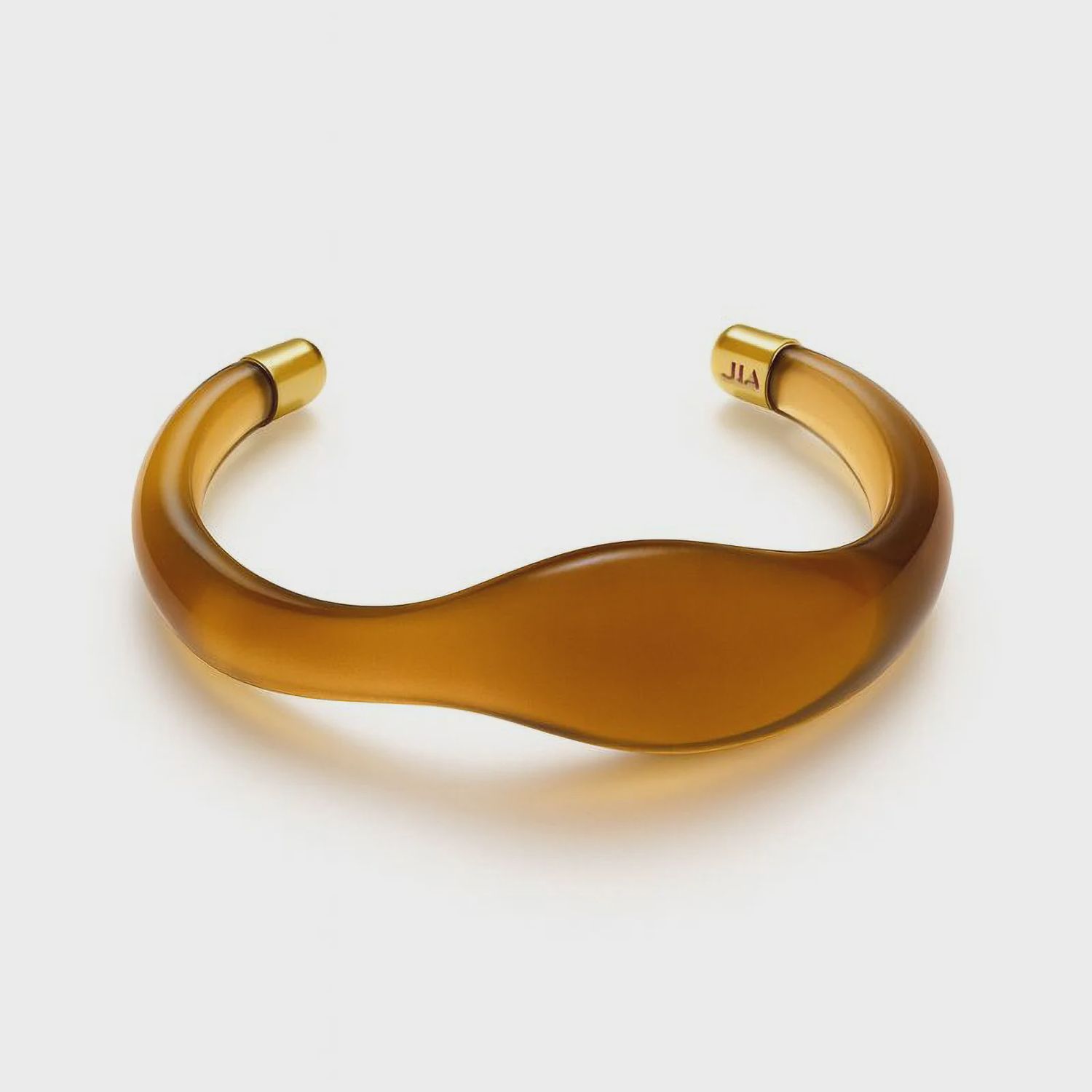 Curve Amber Resin Cuff