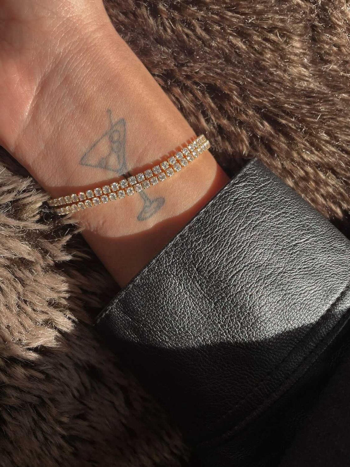 Material Girl Tennis Bracelet Silver