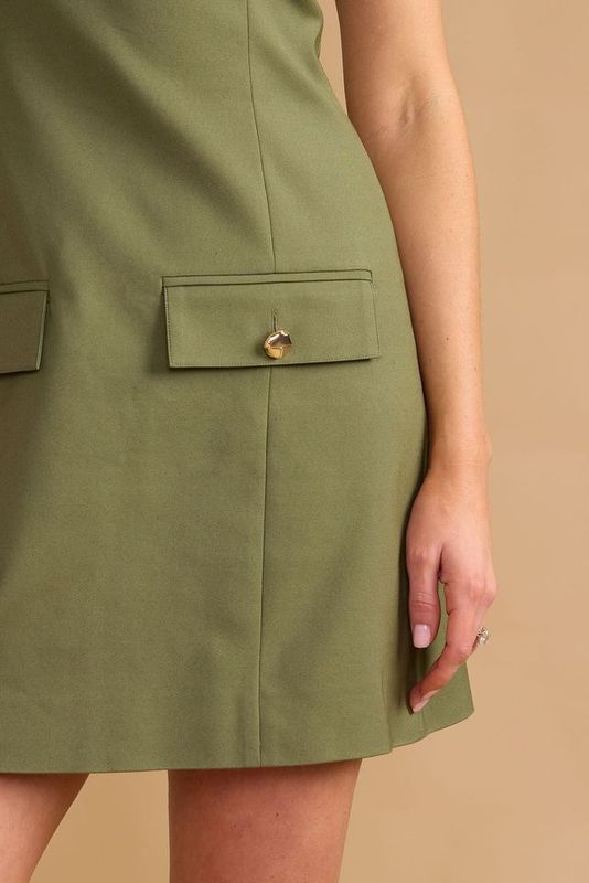 Vera Dress in Olive Grove