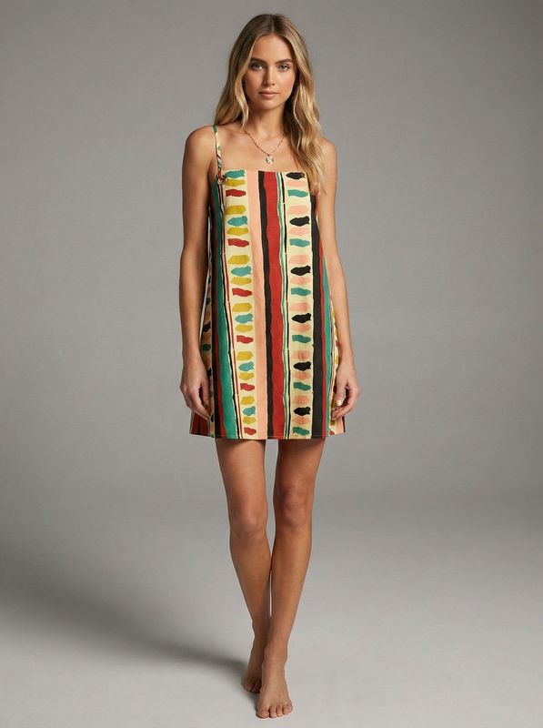 Ethnic Clash Mini Dress