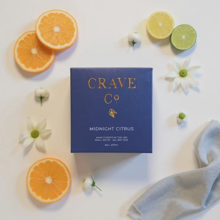 Midnight Citrus Boxed Candle